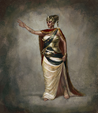 Aletheia concept art from God of War: Ascension