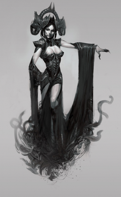 Alecto concept art from God of War: Ascension by Anthony Jones