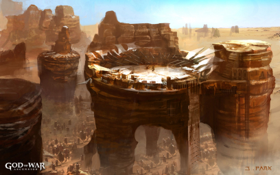 Environment Concept art from God of War: Ascension by Jung Park