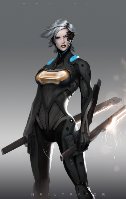 Character Concept art from .DECIMAL