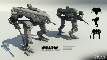 M8H3 Raptor concept art from .DECIMAL