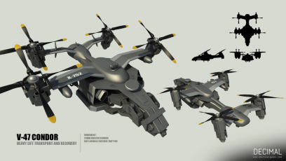 V47 Condor concept art from .DECIMAL