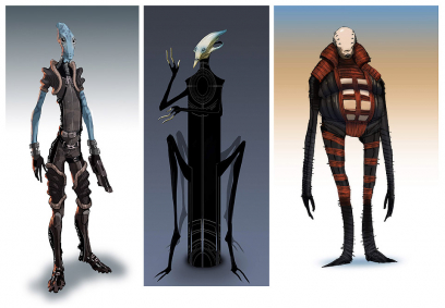 Salarian Concepts art from Mass Effect