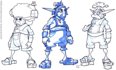 Young Samos Concept art from Jak II by Bob Rafei