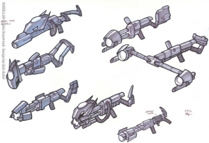 Scan concept art from Jak II by Bob Rafei
