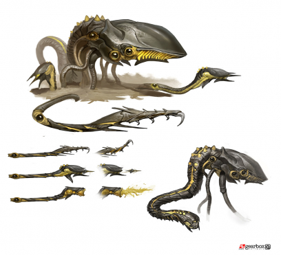 Thresher concept art from Borderlands 2 by Matias Tapia