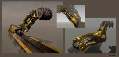 Longwall Concept art from Borderlands 2 by Matias Tapia