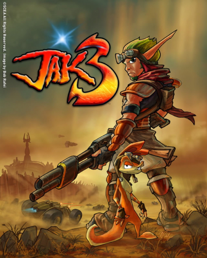Cover With Logo concept art from Jak 3 by Bob Rafei