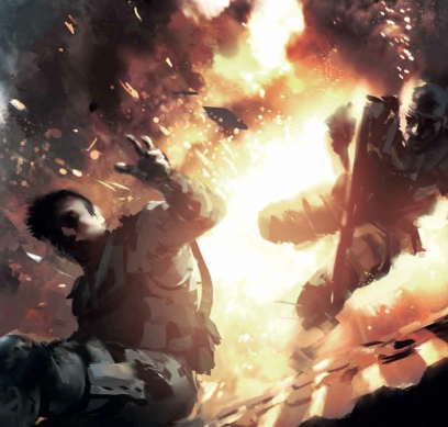 Explosion concept art from Battlefield 4