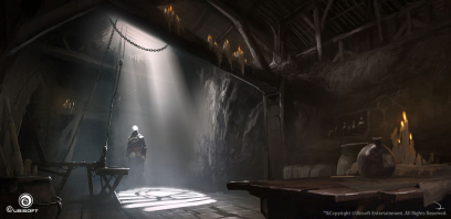 Cellar concept art from Assassin's Creed IV: Black Flag by Martin Deschambault