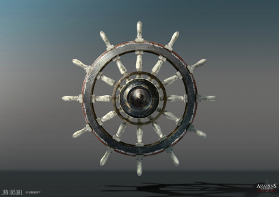 Ships Wheel concept art from Assassin's Creed IV: Black Flag by Jan Urschel