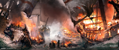 After The Battle concept art from Assassin's Creed IV: Black Flag by Jan Urschel