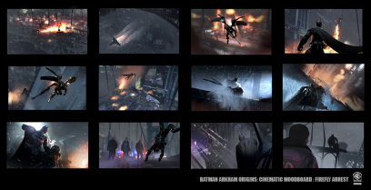 Firefly Moodshots concept art from Batman: Arkham Origins by Virgile Loth