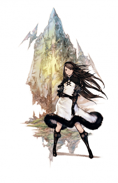 Agnes Oblige concept art from the video game Bravely Default