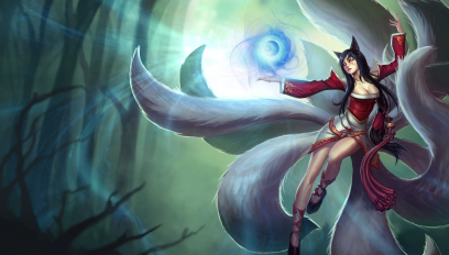 Ahri The Nine Tailed Fox concept art from the video game League of Legends