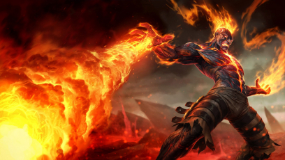 Brand The Burning Vengeance concept art from the video game League of Legends