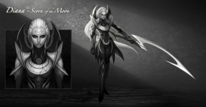 Diana concept art from the video game League of Legends