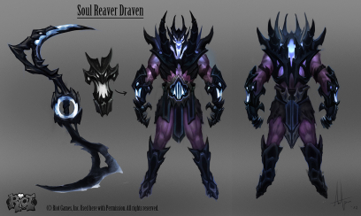 Draven Soul Reaver concept art from the video game League of Legends by Anton Kolyukh