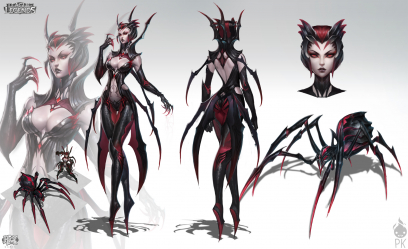 Elise The Spider Queen concept art from the video game League of Legends