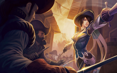 Fiora Musketeer concept art from the video game League of Legends