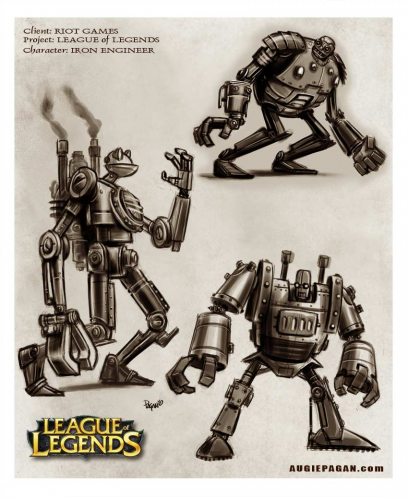 Iron Engineer concept art from the video game League of Legends