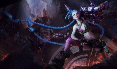 Jinx The Loose Cannon concept art from the video game League of Legends