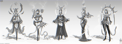 Karma Ideations concept art from the video game League of Legends