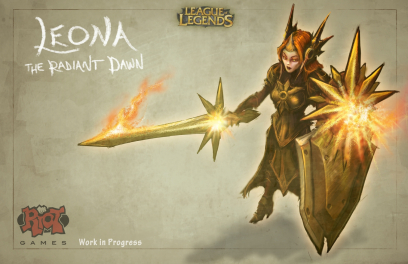 Leona WIP concept art from the video game League of Legends