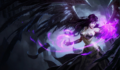 Morgana Fallen Angel concept art from the video game League of Legends