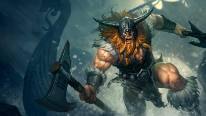 Olaf The Berserker concept art from the video game League of Legends