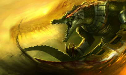 Renekton The Butcher Of The Sands concept art from the video game League of Legends