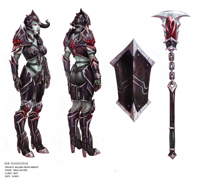 Sejuani Darkrider concept art from the video game League of Legends