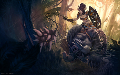 Sejuani Sabretusk concept art from the video game League of Legends