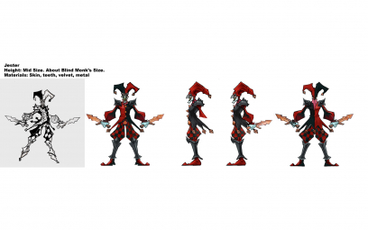 Shaco concept art from the video game League of Legends