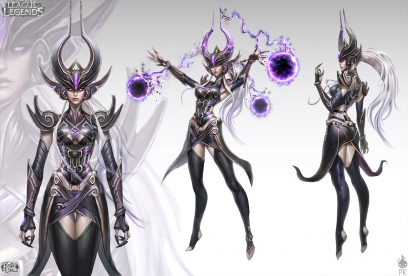 Syndra The Dark Sovereign concept art from the video game League of Legends