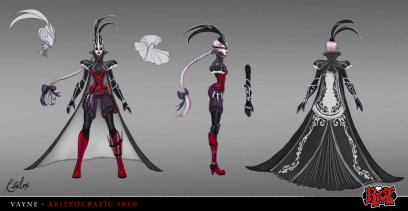 Vayne Aristocratic concept art from the video game League of Legends