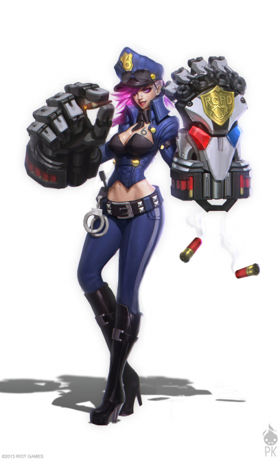 VI Officer concept art from the video game League of Legends