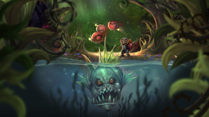 Ziggs The Great Hunt concept art from the video game League of Legends