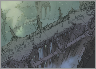 Howling Abyss concept art from the video game League of Legends