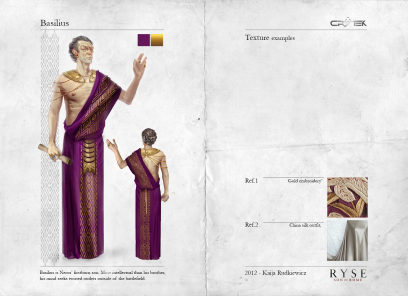 Basilius concept art from the video game Ryse: Son of Rome by Kaija Rudkiewicz
