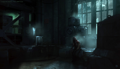 Wayne Chemical Loading And Storage concept art from the video game Batman: Arkham Origins by Georgi Simeonov