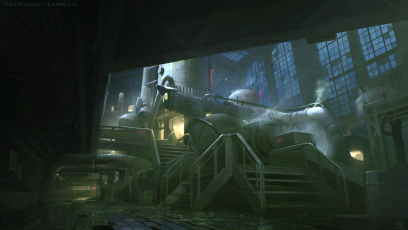 Wayne Chemical Pumping Station concept art from the video game Batman: Arkham Origins by Georgi Simeonov