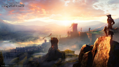 Sunrise concept art from the video game Dragon Age: Inquisition by Matt Rhodes
