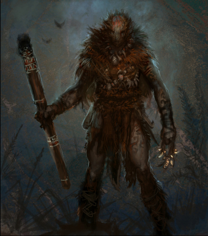 Pict Shaman concept art from the video game Age of Conan: Unchained