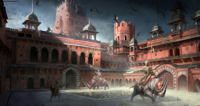 Ardashir Fort concept art from the video game Age of Conan: Unchained