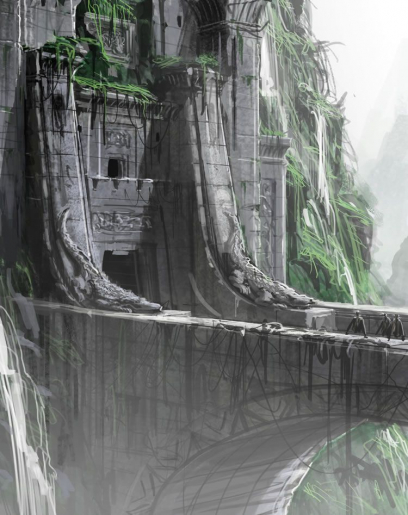 Environment Concept concept art from the video game Age of Conan: Unchained