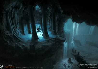 House Of Crom Room concept art from the video game Age of Conan: Unchained by Per Oyvind Haagensen
