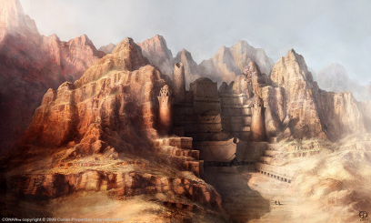 Palace Of Cetriss concept art from the video game Age of Conan: Unchained by Grant Regan