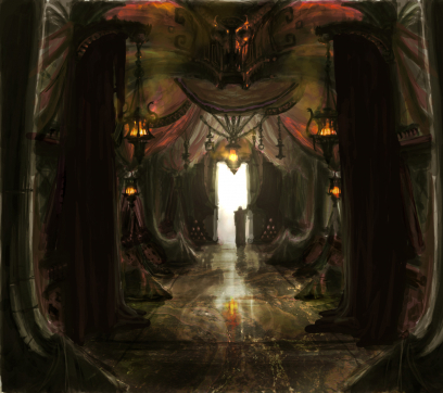 Stygian Interior concept art from the video game Age of Conan: Unchained