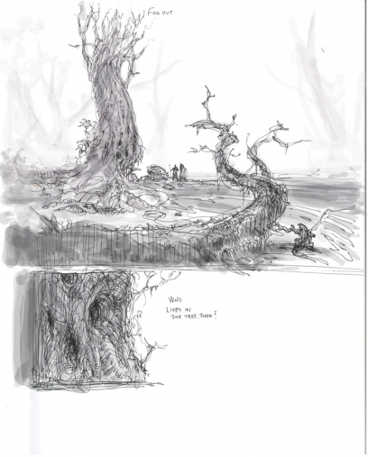 Swamp concept art from the video game Age of Conan: Unchained